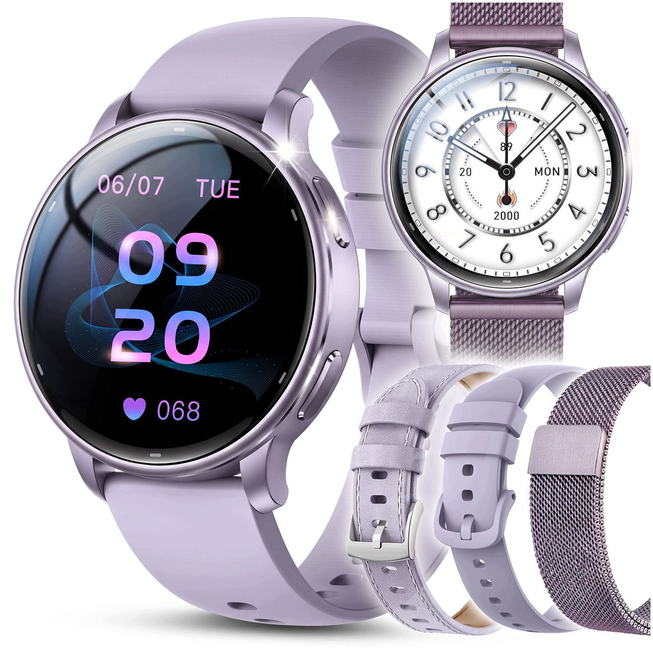 Smartwatch Dámske Hodinky Gps Vodotesný Tlak Konverzácie Menu Pl Amoled