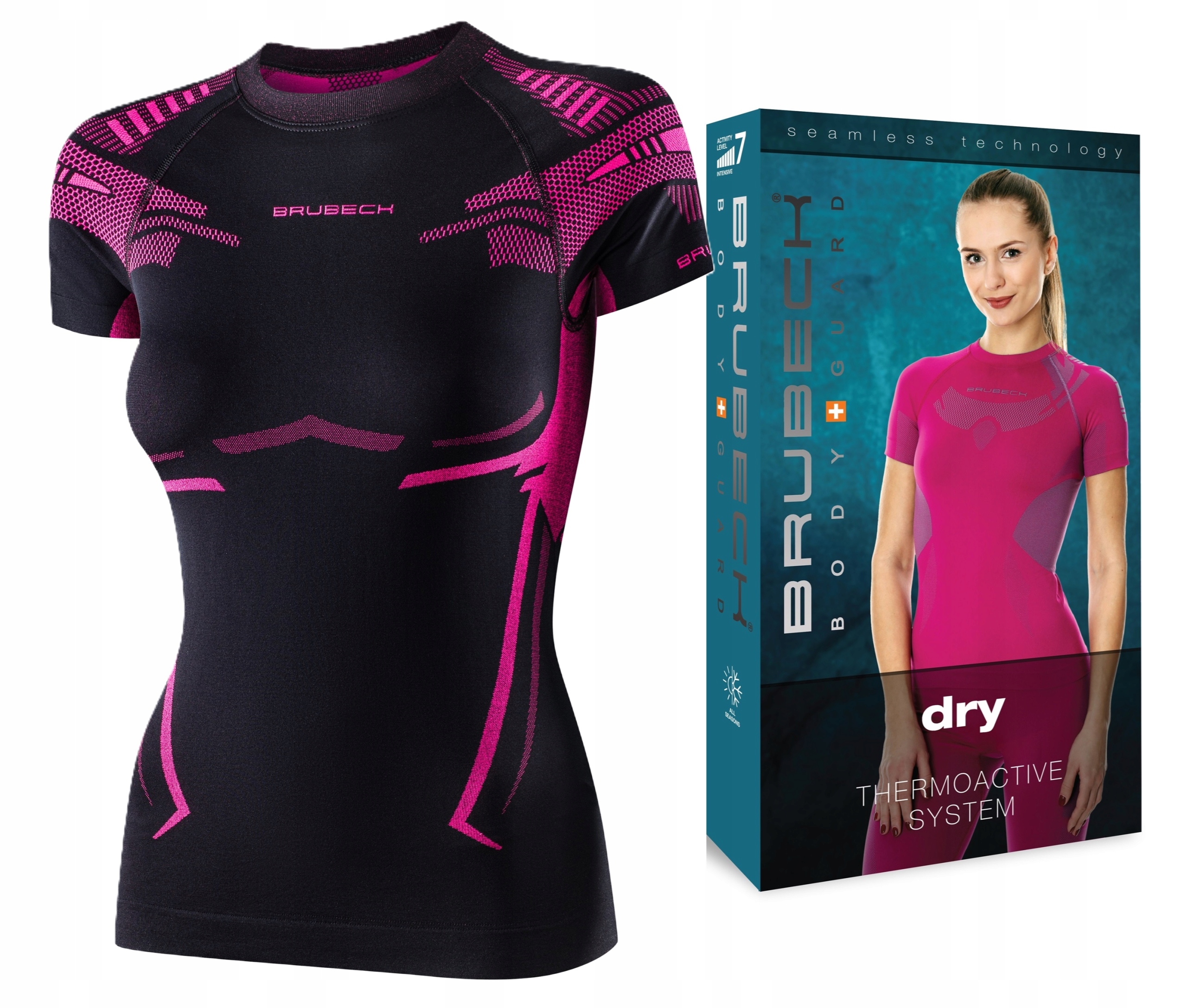 Brubeck Dry Koszulka Termoaktywna Damska Letnia Oddychająca Dopasowana