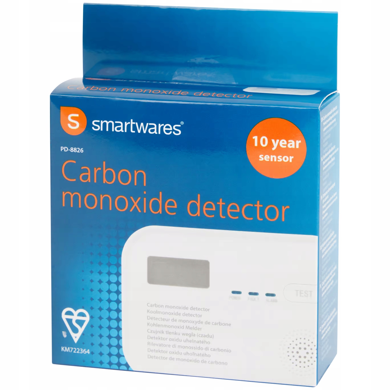 Profesionální detektor oxidu uhelnatého s Sw displejem RM370 PD-8826