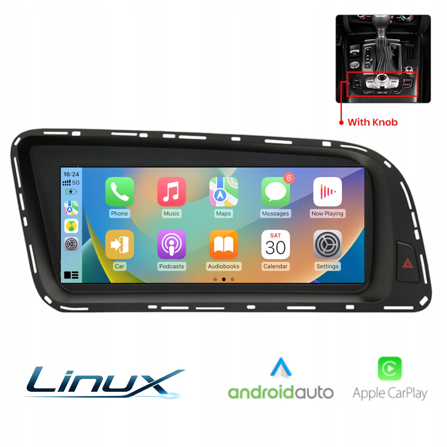 Rádio Linux pro Audi Q5 (2008-2016) Android Auto Carplay