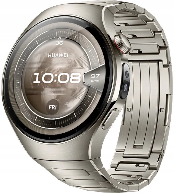 Huawei Watch 5 46mm Srebrny (Zilveren Titanium Pasek)