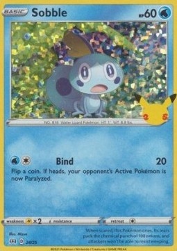 Karty Pokemon Tcg (MCD25 24) Sobble (h)