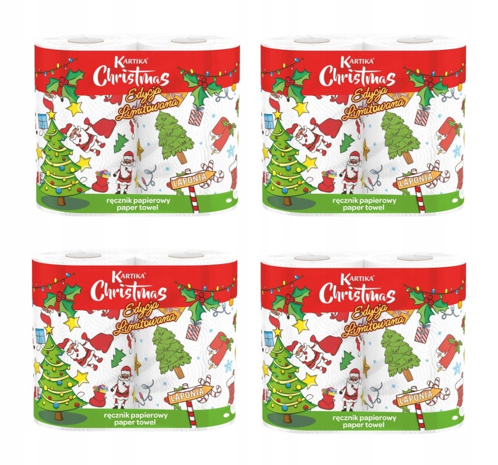 Levně Papírový ručník Mikuláš Vánoční kuchyňský 8 rolí Christmas