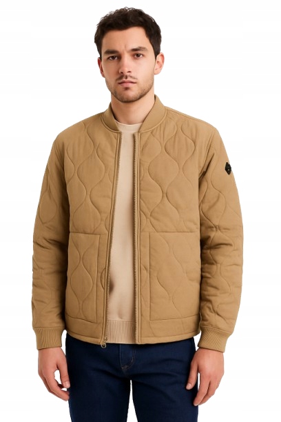 Polo Ralph Lauren Khaki Prošívaná Bomber Bunda Se Zipem Ktb