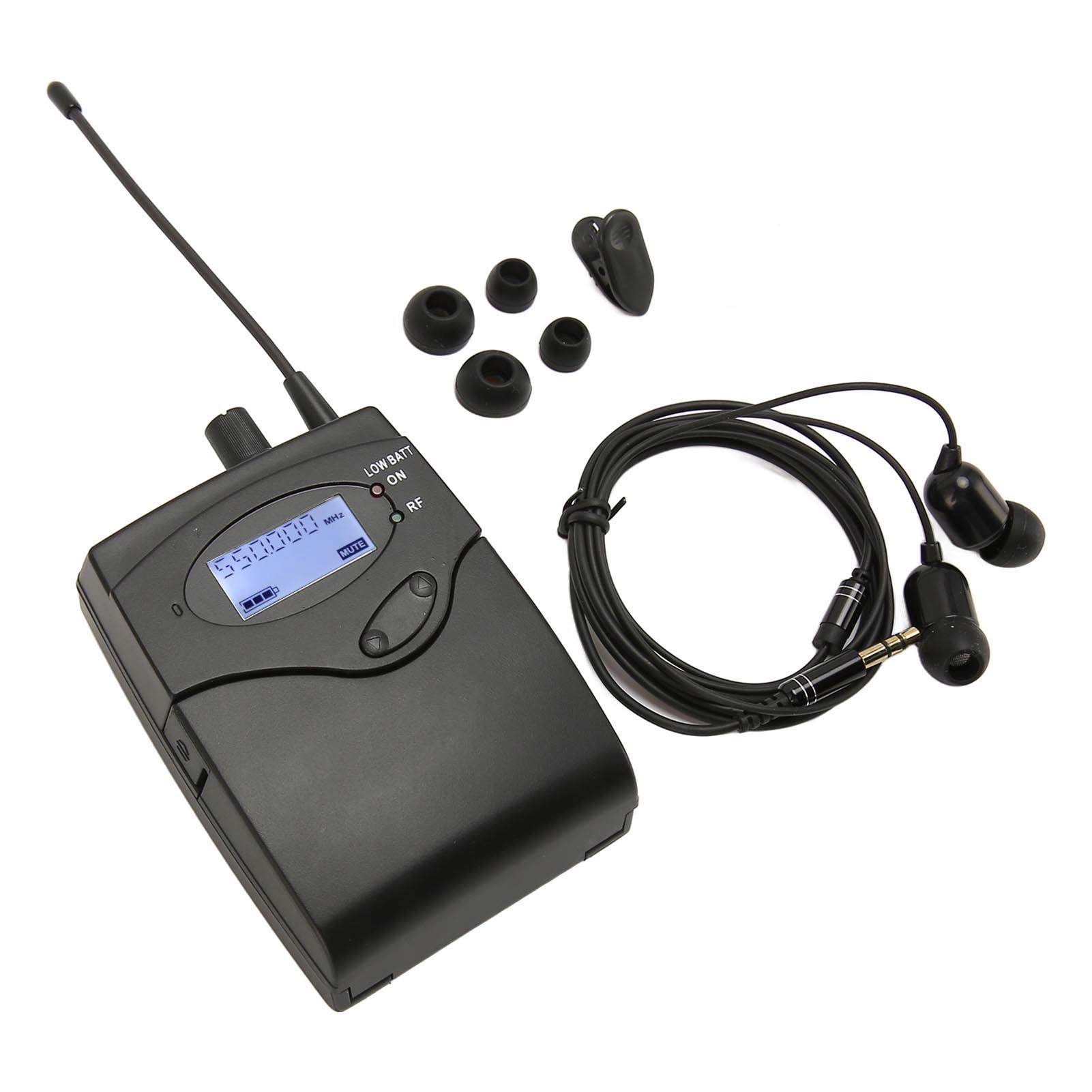 Odbiornik BodyPack 550 do 580 MHz Słuchawki Monitora Handa lixadaStroe OV