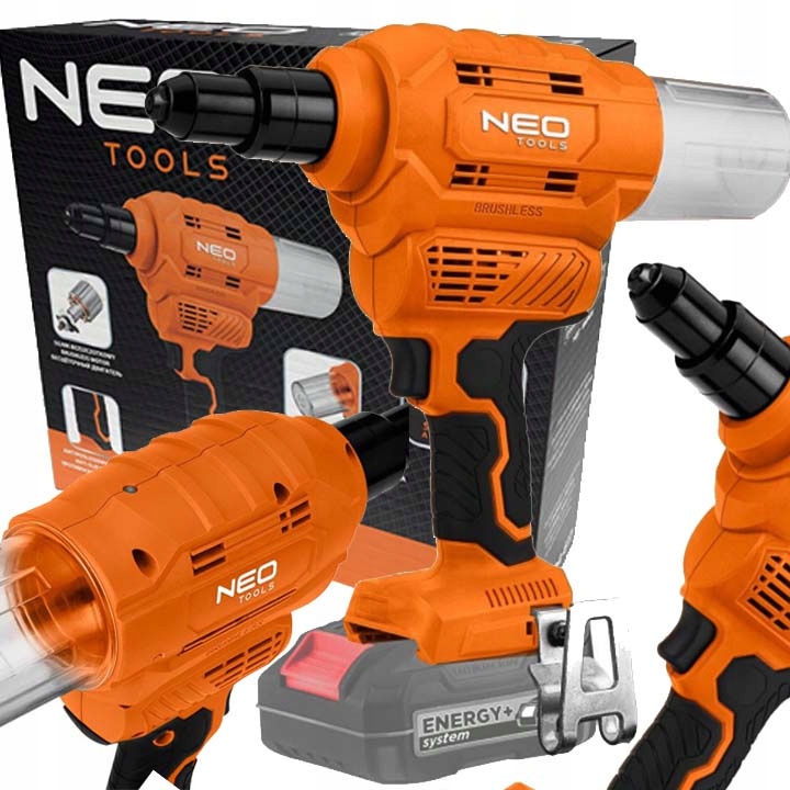 Bezkartáčová akumulátorová nitovačka 18V E+ na nitovanie 12000N Do Nitov