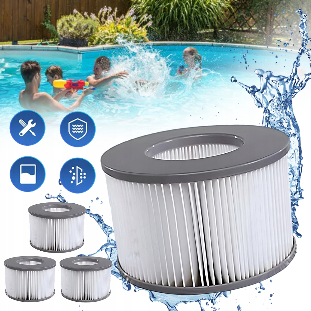 WYMIENNE WKŁADY FILTRUJĄCE DO WANIEN Z HYDROMASAŻEM DO MSPA DO BASENÓW SPA