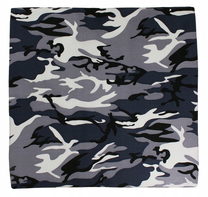 

Bawełniana Bandana, Bandamka Szara Moro Wojskowa