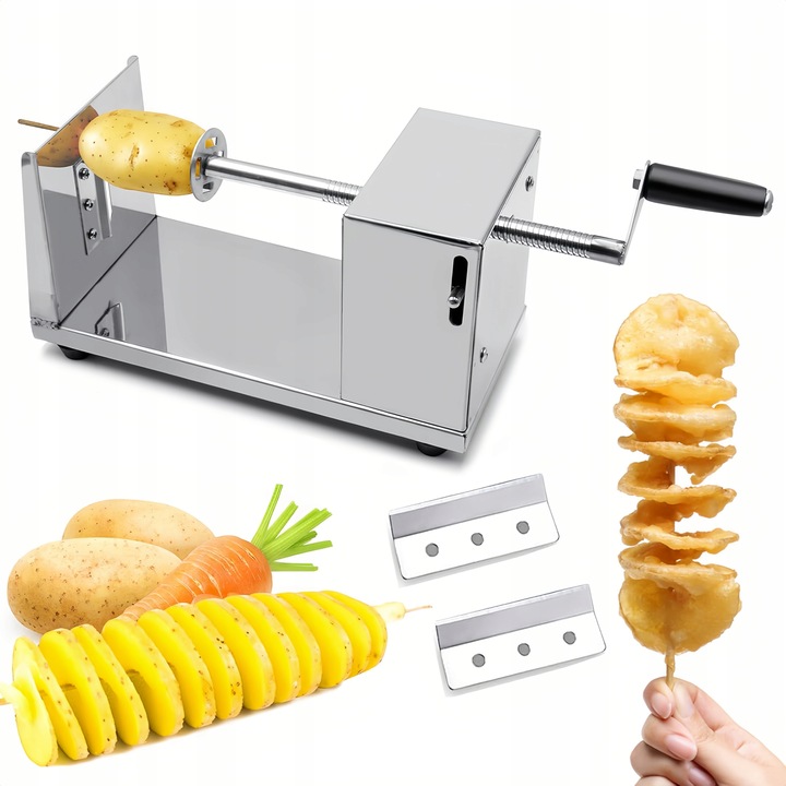 Maszynka ręczna do zakręconego ziemniaka na patyku Chipsów Zakręcona Frytka