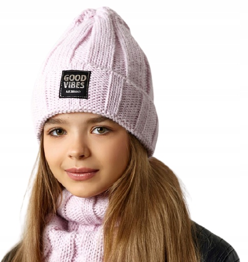 

Czapka Golf Komin Ciepły Komplet Zimowy 52 54 56