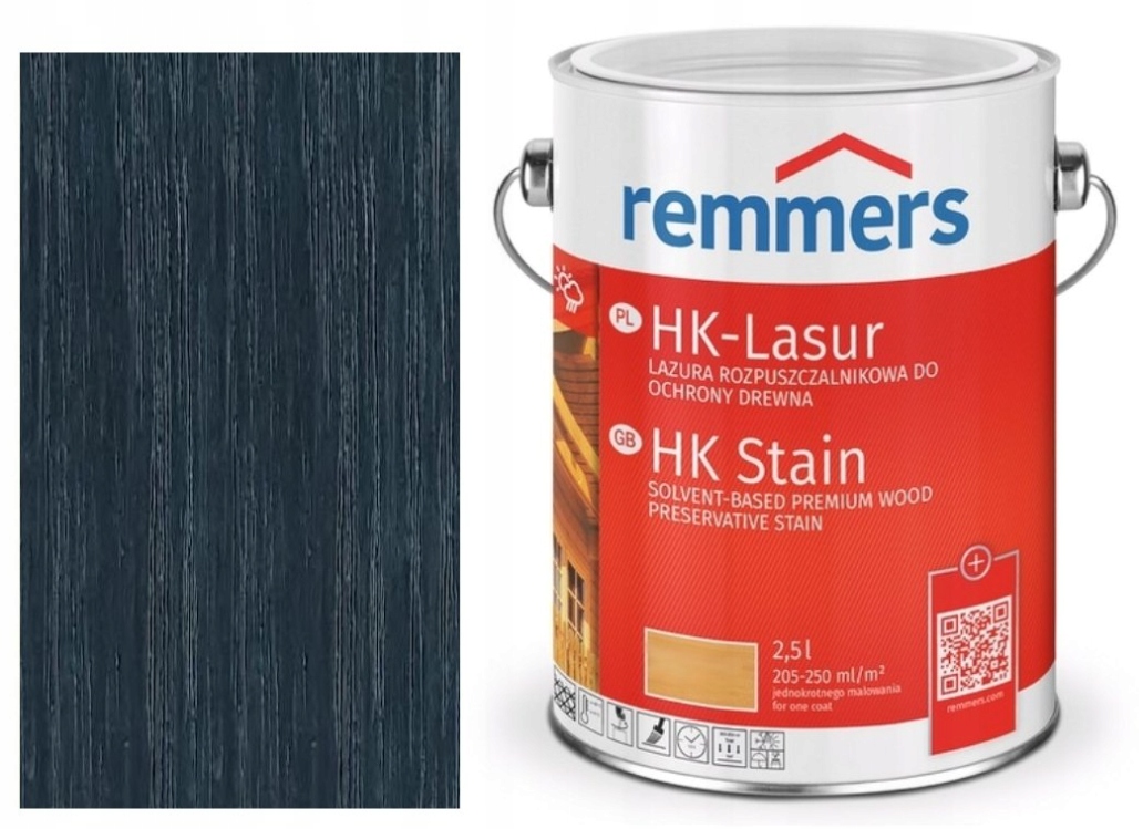 HK-Lasur Remmers lasura do elewacji Antracyt 5 L