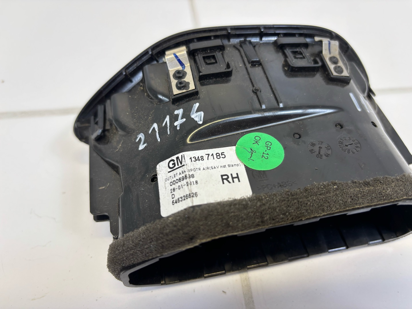 grid air conditioning devices right side Opel Crossland X 2019 545326626
