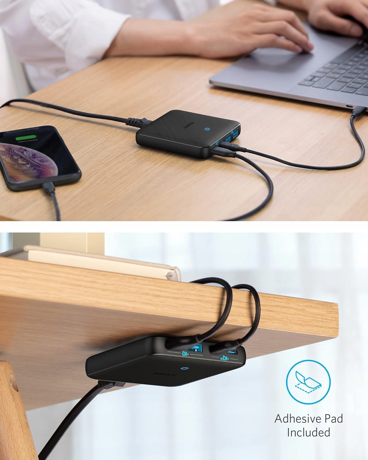 Ładowarka Anker PowerPort Atom III Slim 65W 4 porty PIQ 3.0 Złącza USB typ C USB