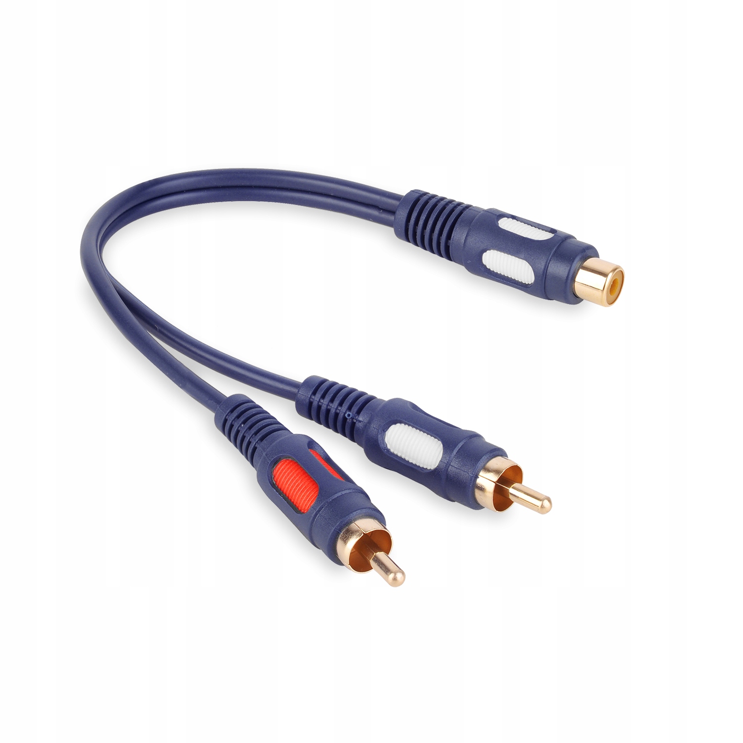 ADAPTER TRÓJNIK 2x RCA WTYK - GNIAZDO RCA VITALCO