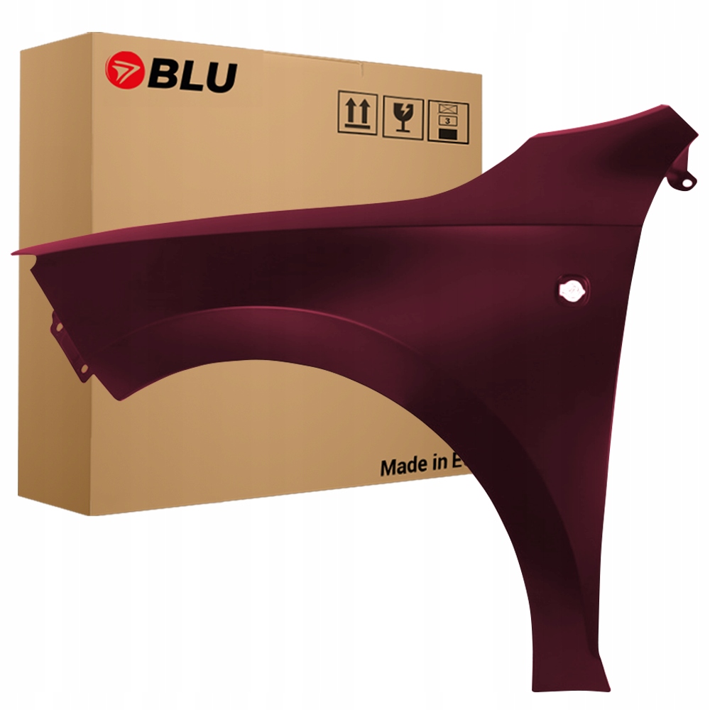 Blu Blatník Škoda Rapid LF3X levý červený 12-19 přední RotBrunello