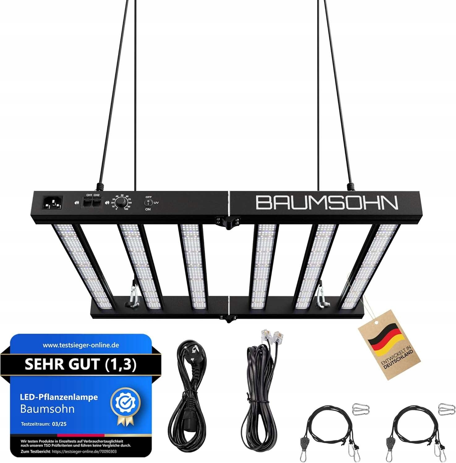 Led lampa na pestovanie rastlín skladacia, stmievateľná, 2000 W