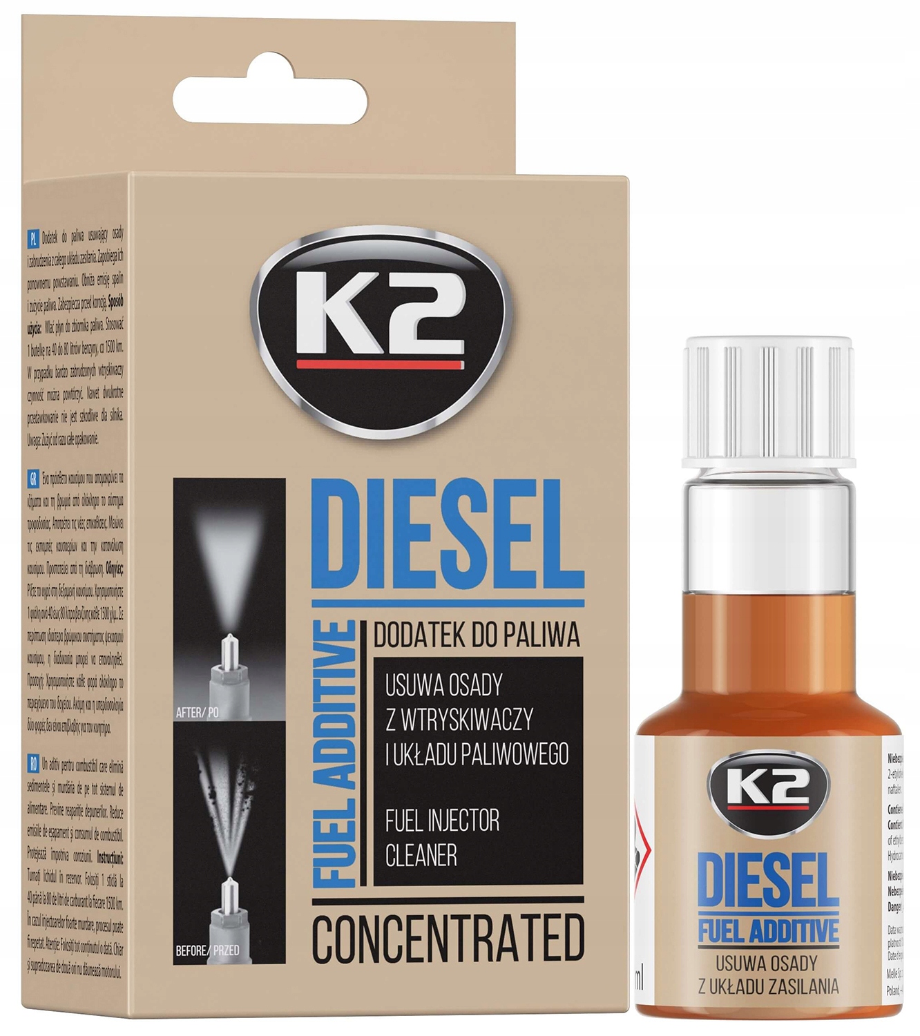 

K2 Diesel Do Czyszczenia Wtryskiwaczy Diesla 50ML