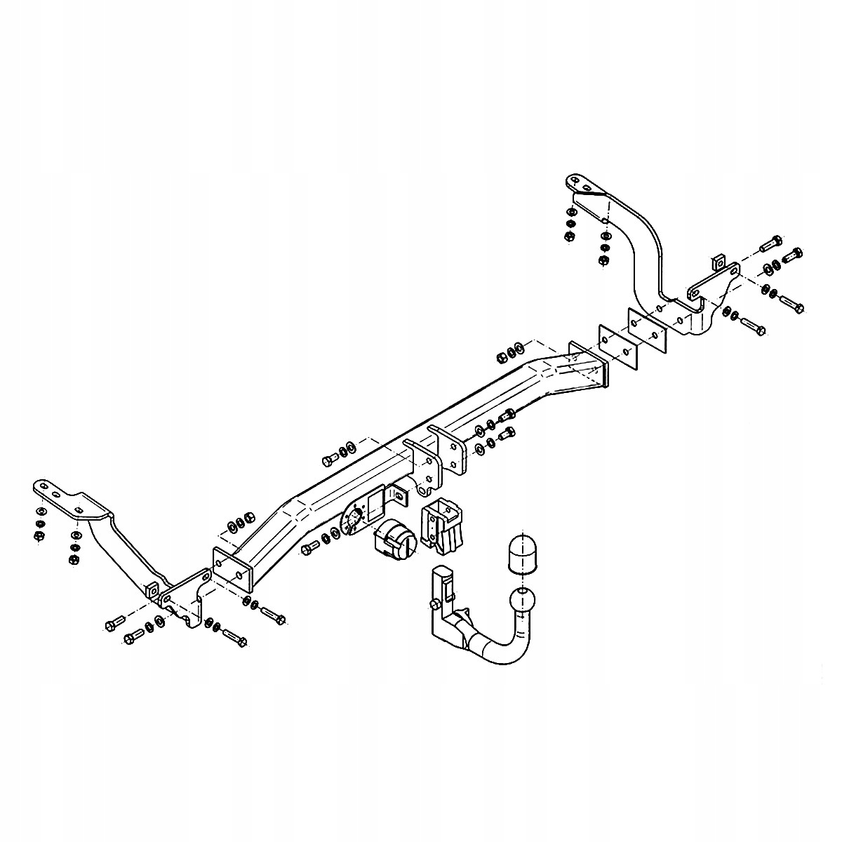 Hak holowniczy Wypinany Peugeot 5008 I 1 Minivan 09-17 MODUŁ 13 PIN GRATIS Producent Steinhof