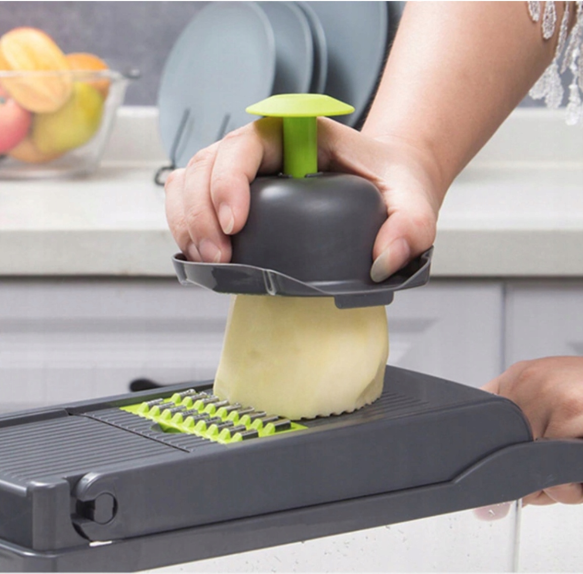 Krajalnica SZATKOWNICA Tarka do warzyw owoców frytek MEGA ZESTAW 16W1 EAN (GTIN) 5904157427534