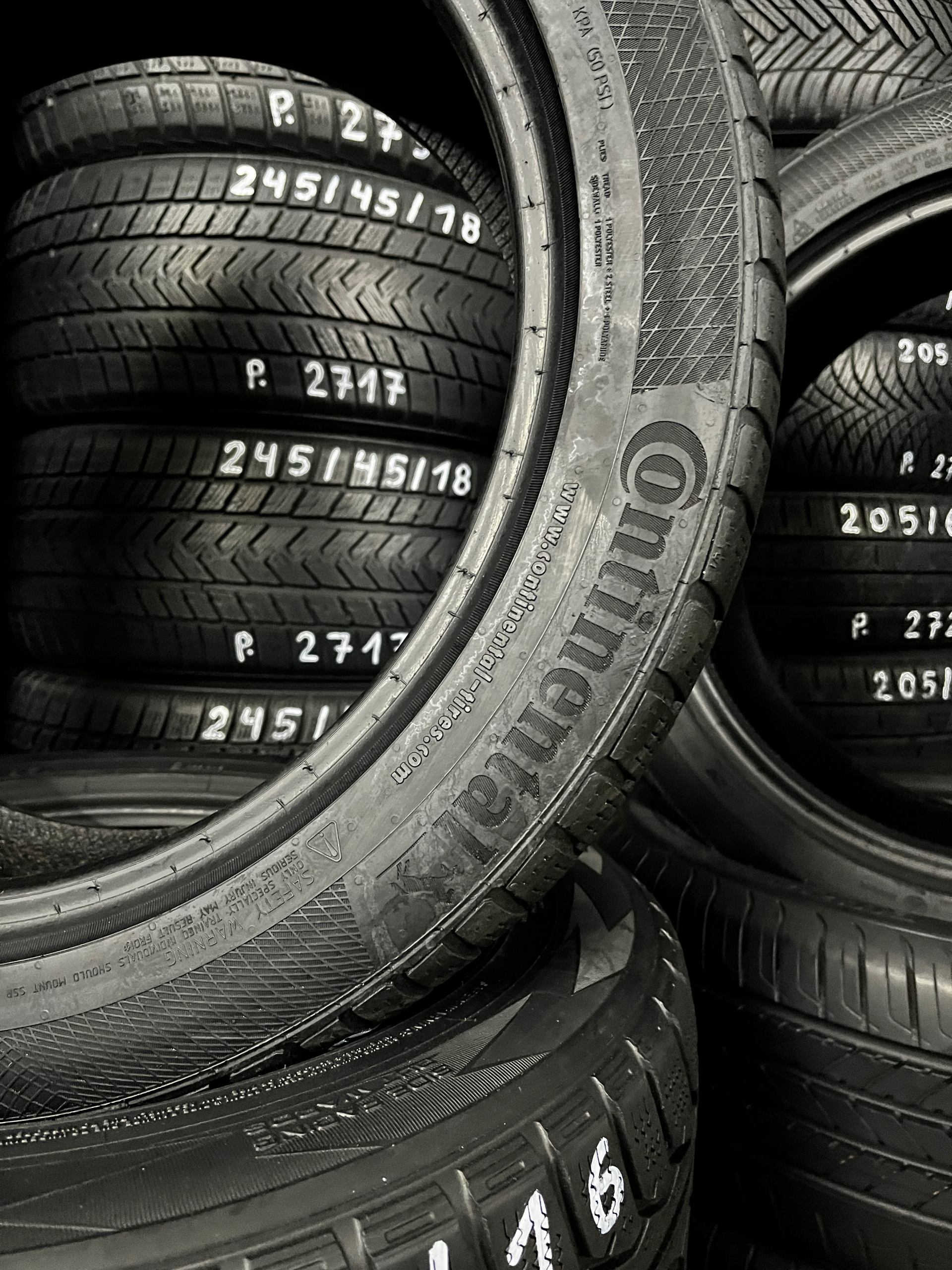 OPONY 245/45/18 CONTINENTAL WINTER CONTACT TS 850P SSR RSC 2020 rok 100V Kod EPREL 479600