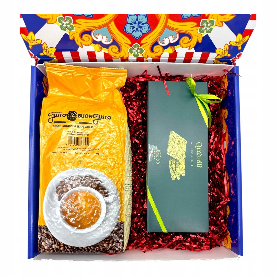 Levně Sada Sicilských: Aromatická Káva (1 kg) s pistáciovými koláčky (150 g)