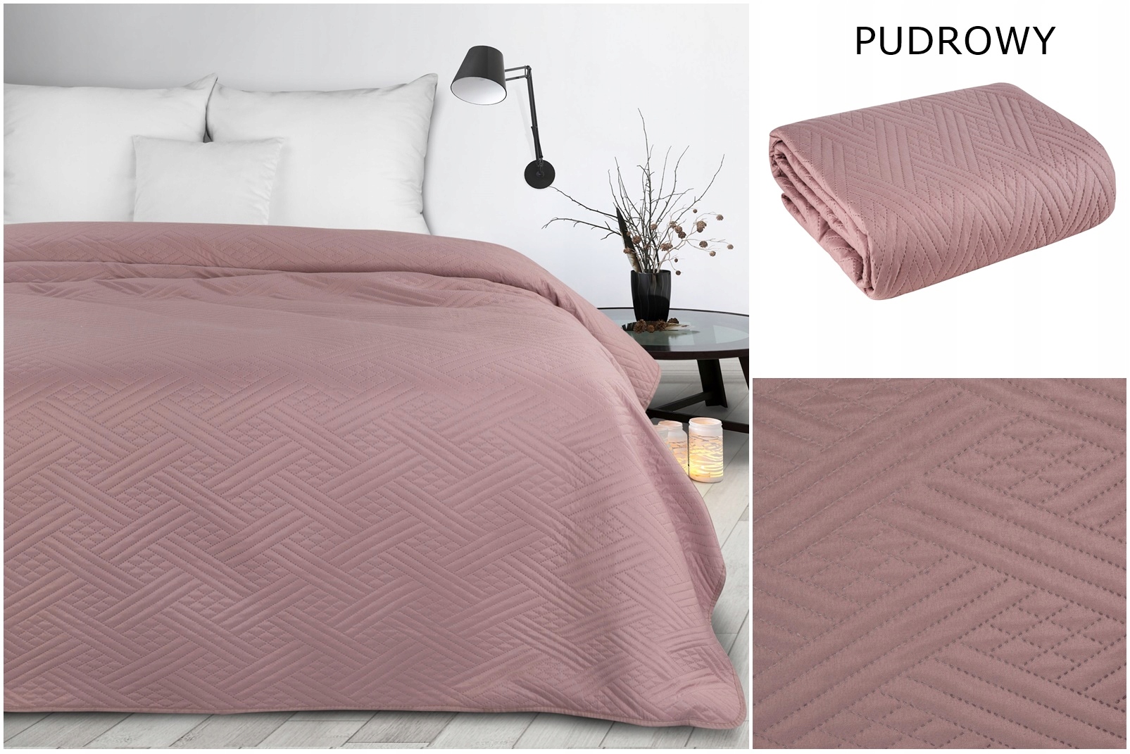 Narzuta na łóżko kanapę wersalkę 200x220 Pikowana kapa NOWE KOLORY WZORY Długość 200 cm