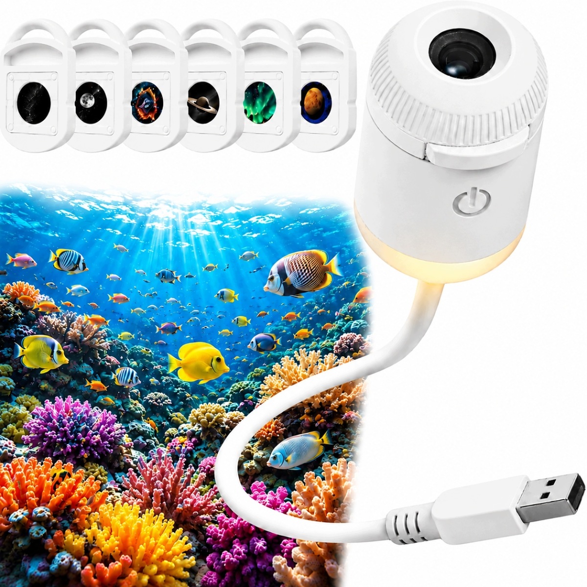 Projektor gwiazd lampka nocna Usb