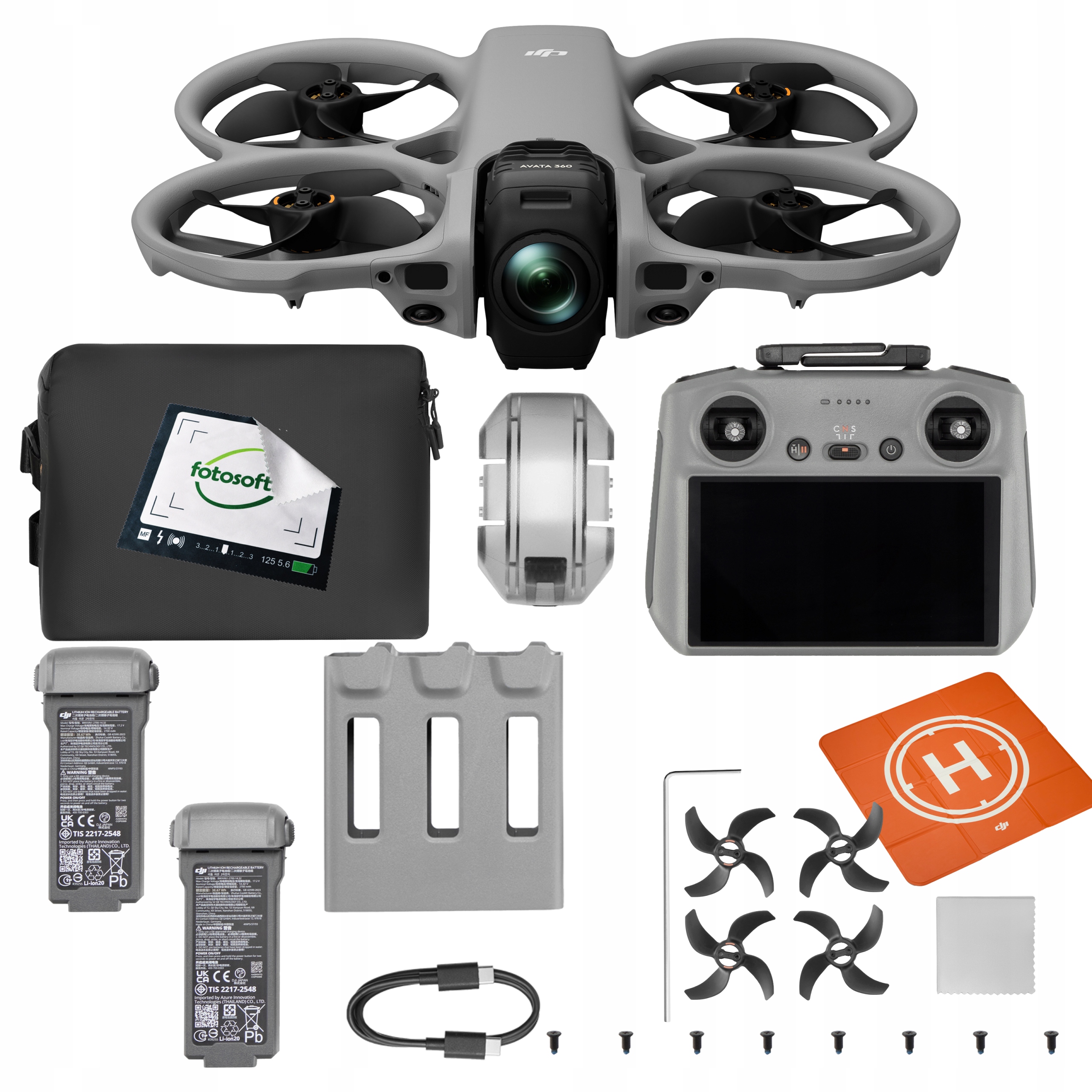 Dron Dji Avata 360 Fly More Combo Z Kontrolerem Dji Rc 2