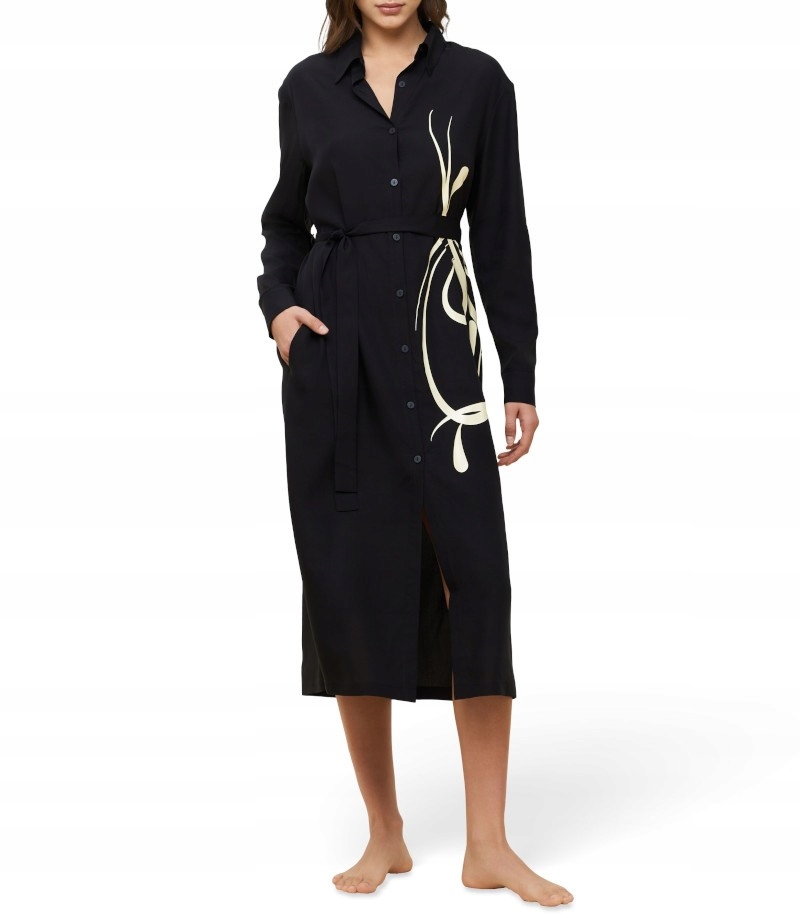 Šaty Termo Šaty MyWear Maxi Černé Triumph