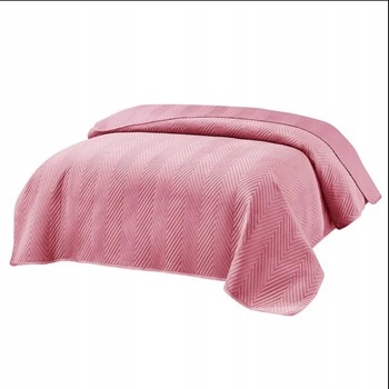 Přehoz 200x220 růžový prošívaný elegantní milý Nnw 2724