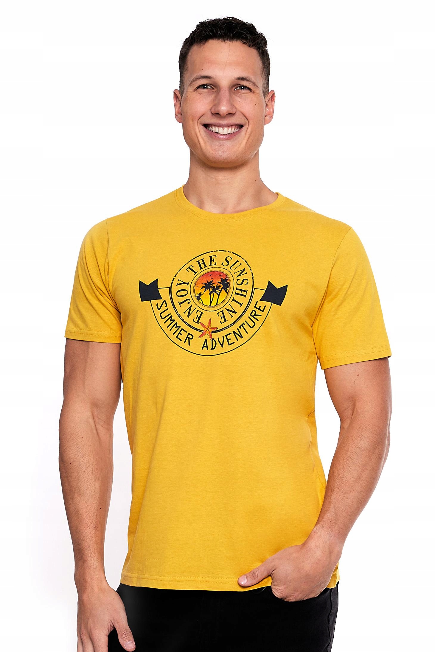 

T-shirt Koszulka Męska Nadruk Bawełna M Moraj