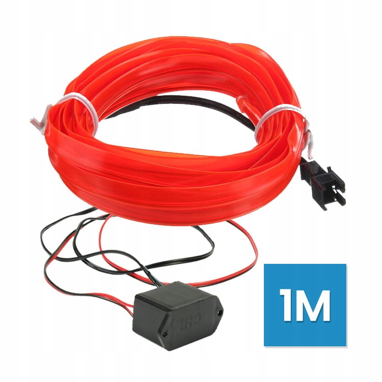 

Pasek Led światłowodowy na 12V czerwony 1 metr