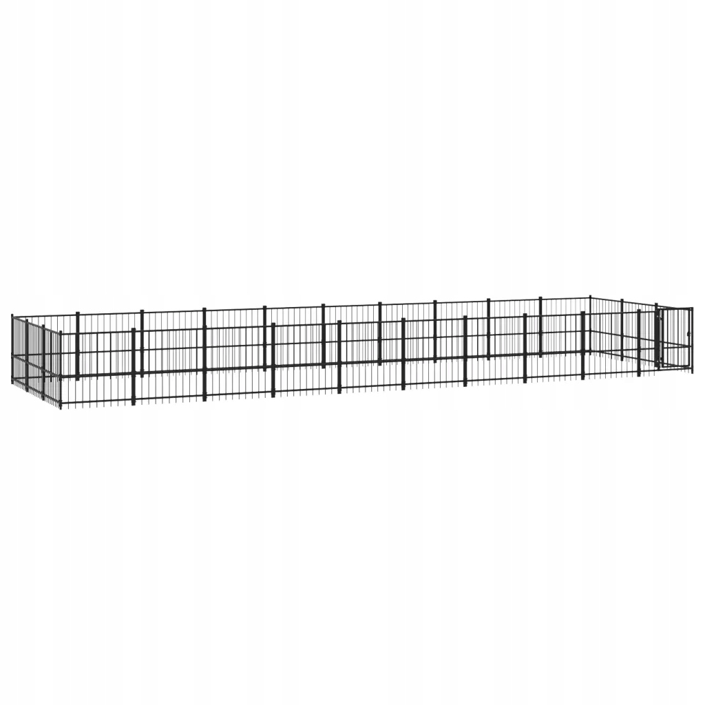 Levně Kotec venkovní pro psa, ocelová, 28,23 m²
