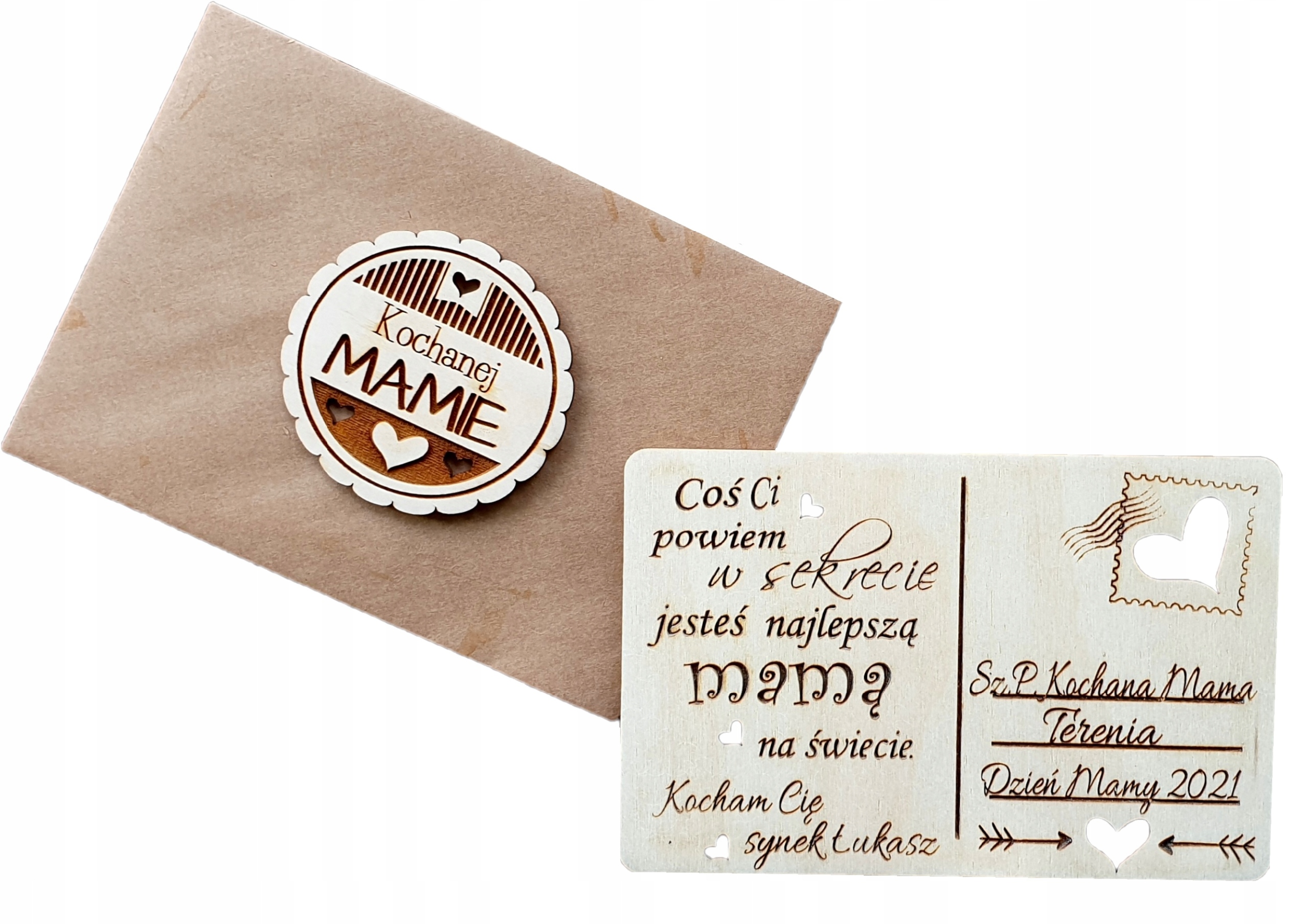 

Dzień Matki dla Mamy kartka magnes grawer