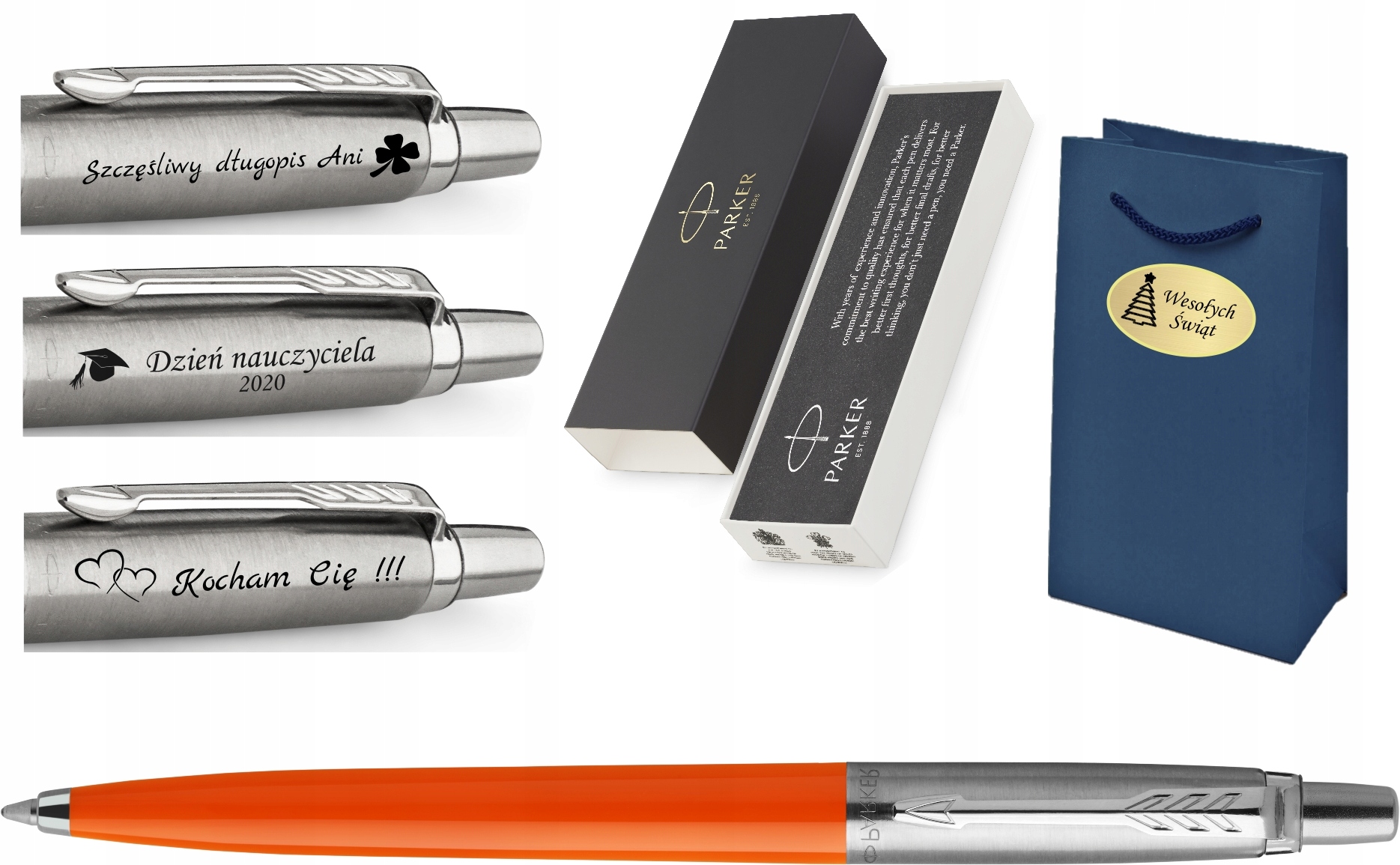 

Parker Długopis Jotter Kolor Pomarańczowy Grawer