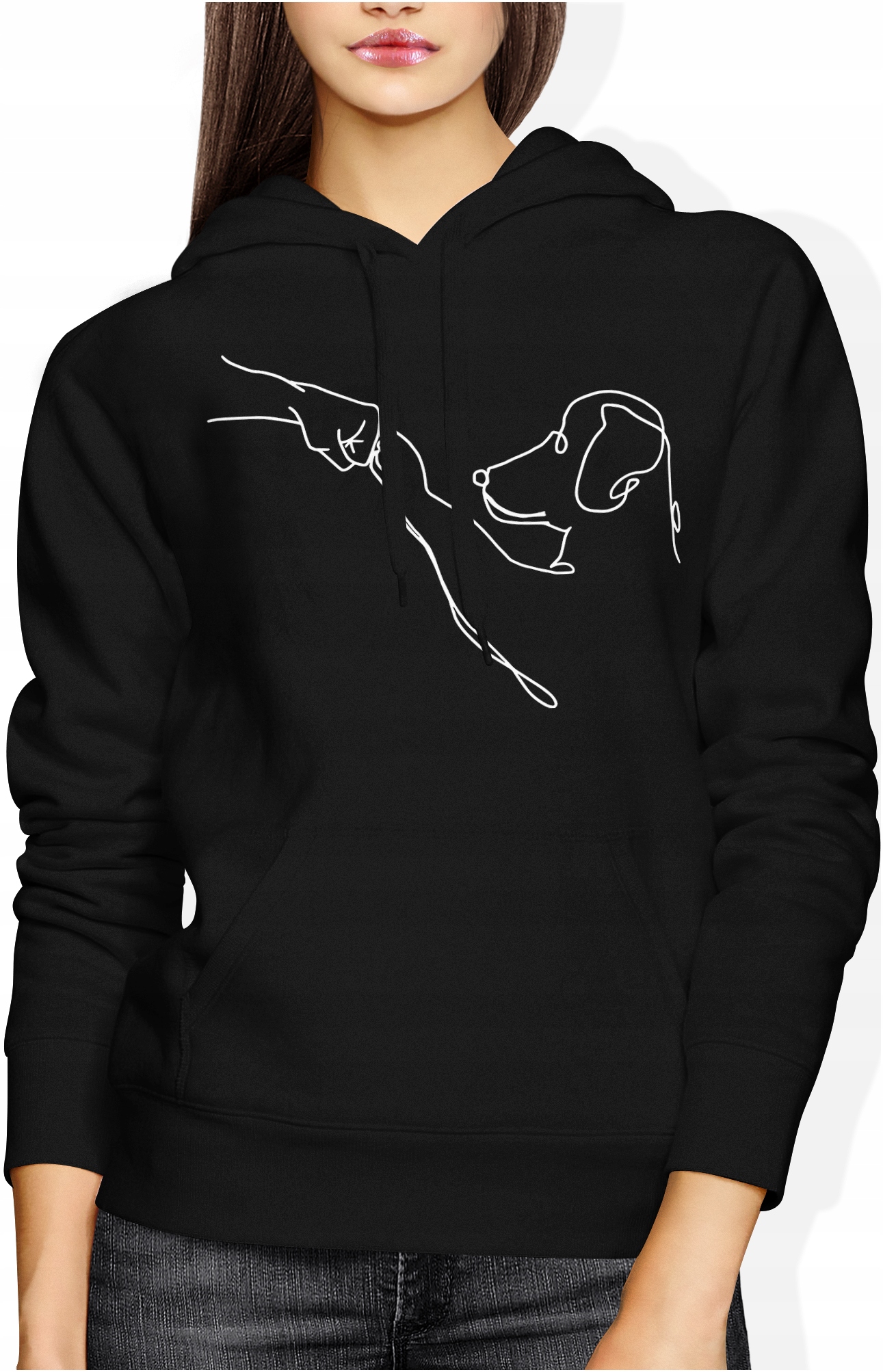 Bluza Damska Pies Z Psem Z Nadrukiem Śmieszne Bluzy Dla Psiarza Roz. L