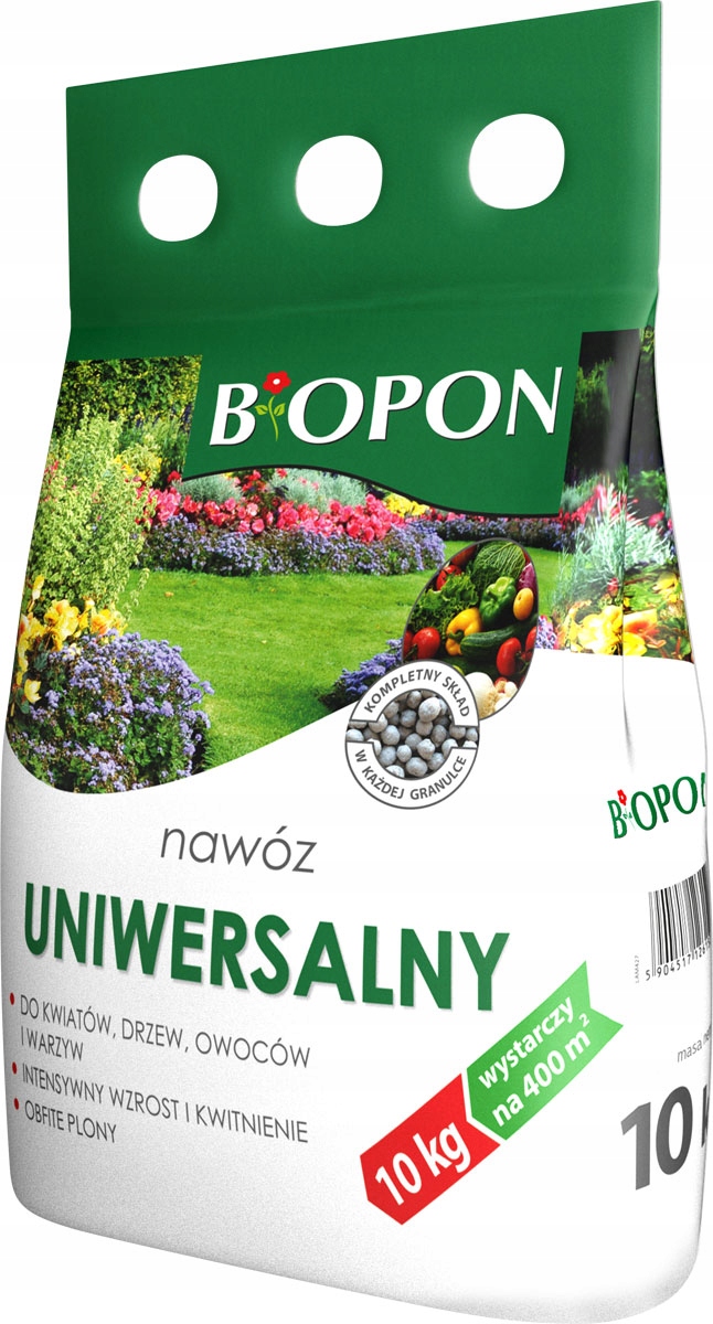 Nawóz uniwersalny do warzyw trawnika ogrodu Biopon granulat 10 kg