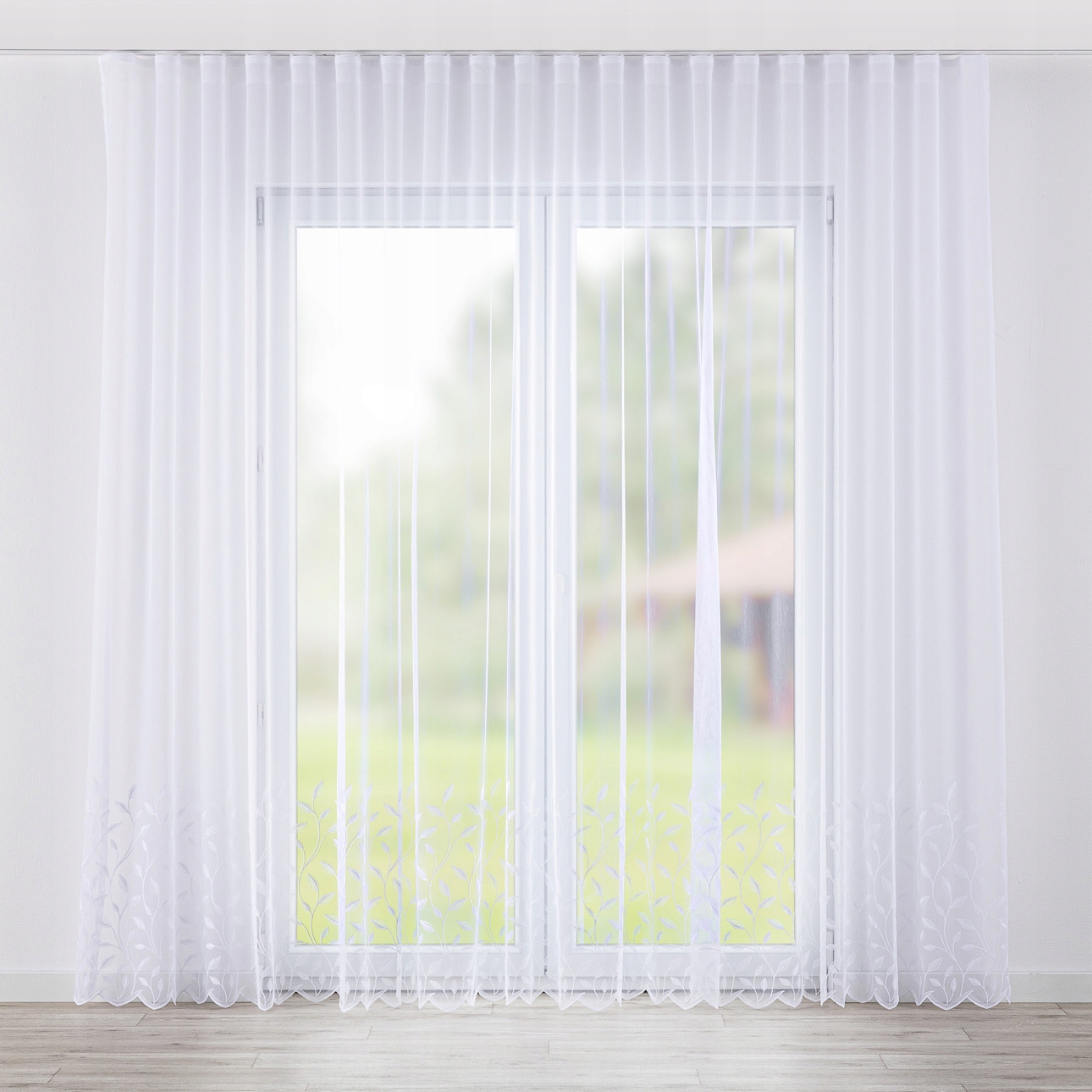 Hotová Záclona na wave páske Woalowa 300 x 245 cm biela