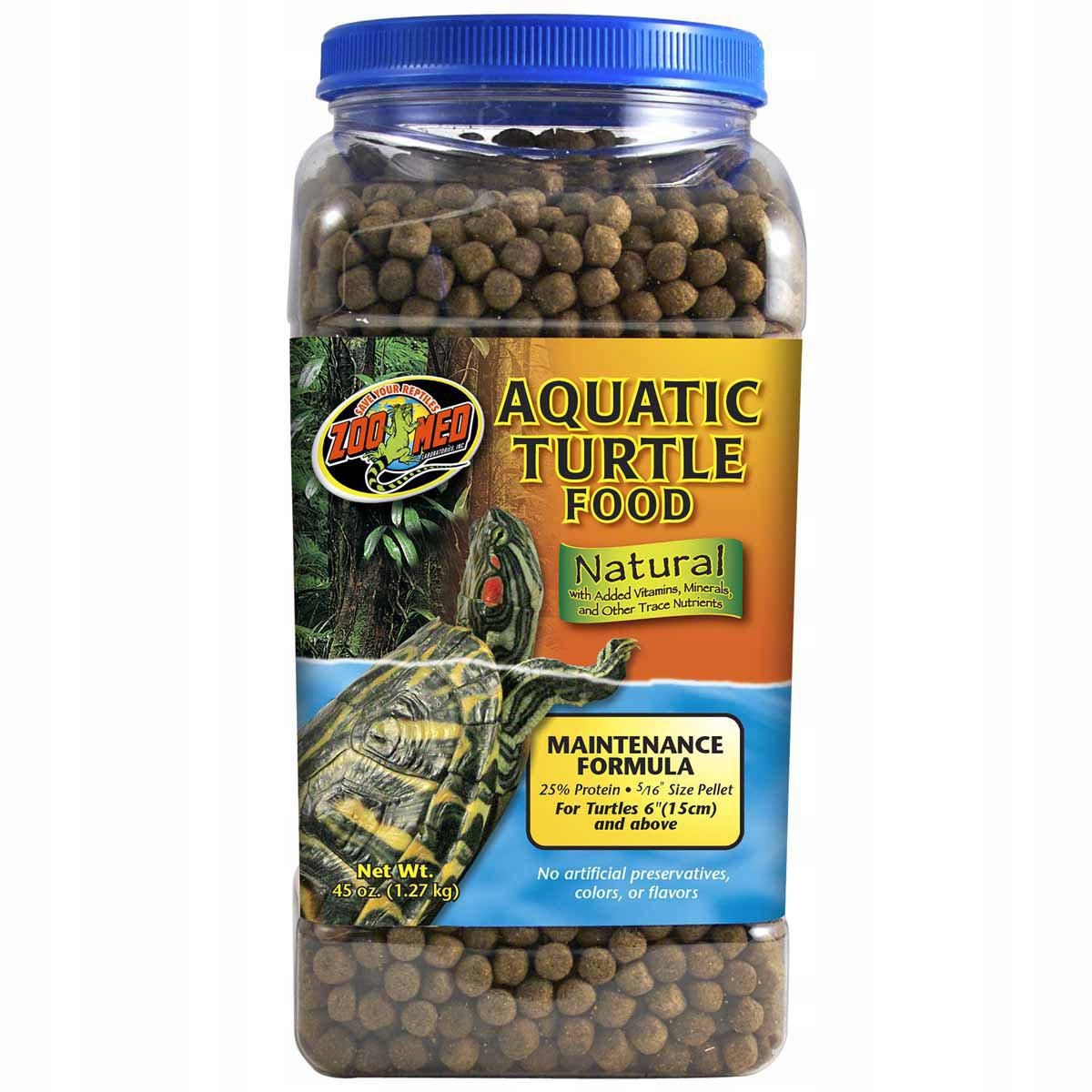 Zoo Med Natural Aquatic Turtle Food Maintenance Formula 1,27 Kg (Krmivo pro vodní želvy udržovací receptura)