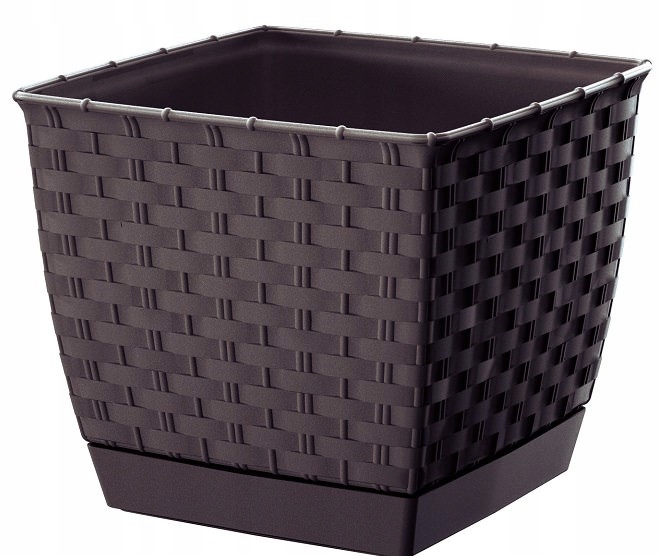 

Doniczka Ratolla Square DRLK220 umbra Prosperplast