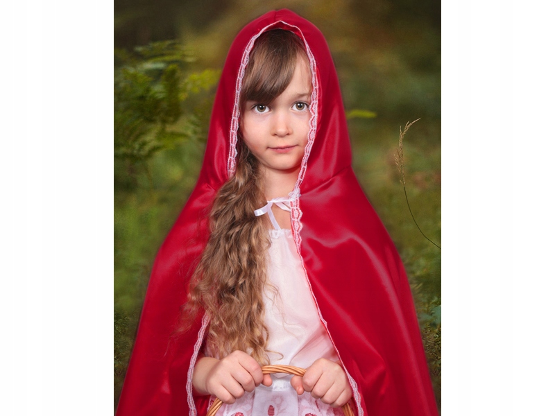 PELERYNA CZERWONEGO KAPTURKA Z KAPTUREM 70cm Rozmiar uniwersalny