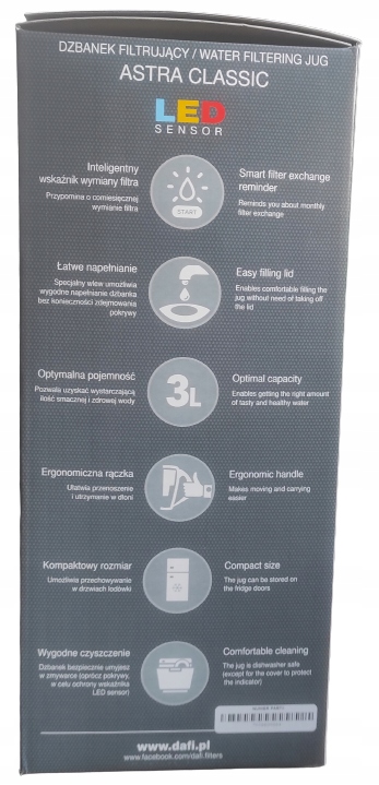 Dzbanek filtrujący Dafi Astra Classic 3 l biały Marka Dafi