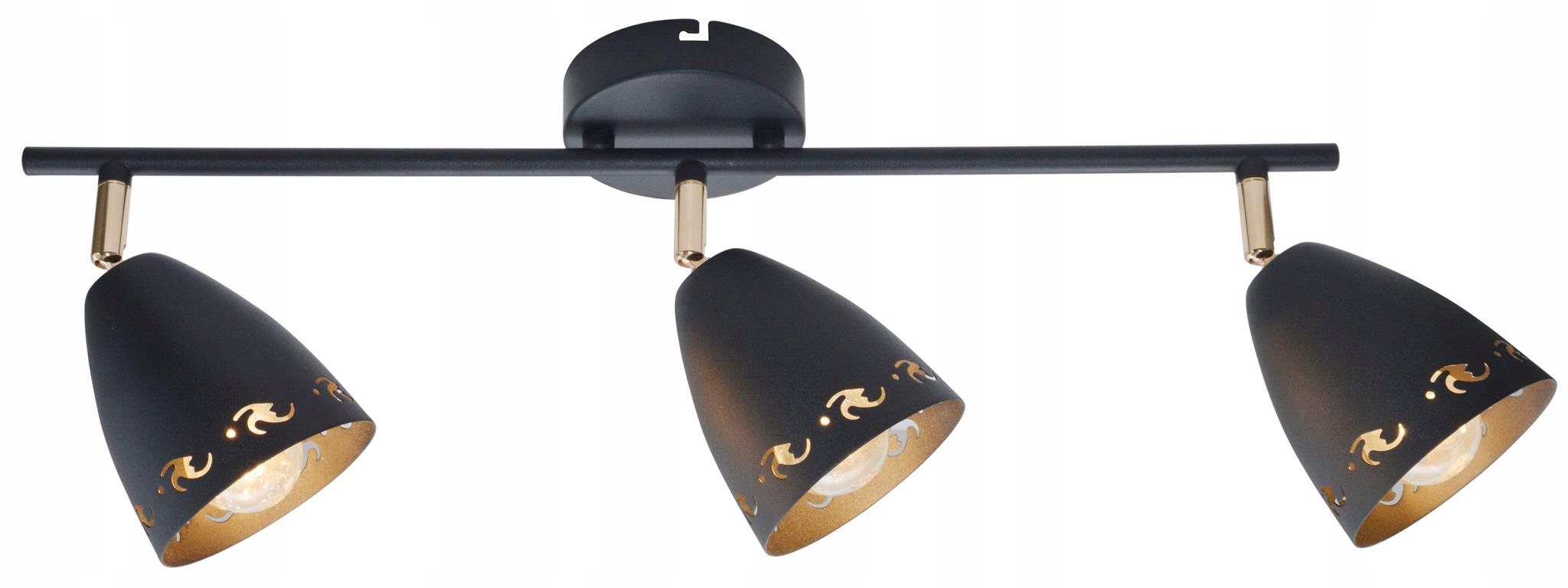 Kovová Stropní Lampa S Stínítky A Vzorem 3XE14