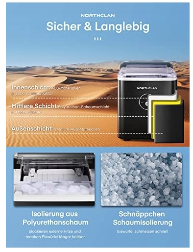 NOTRHCLAN ICM-1226 AUTOMATYCZNA KOSTKARKA DO LODU Kod producenta ICM1226-R