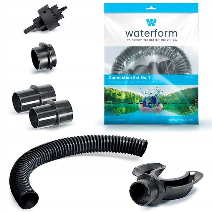 Sběrač dešťové vody Prosperplast ICANS1 s připojovací sadou