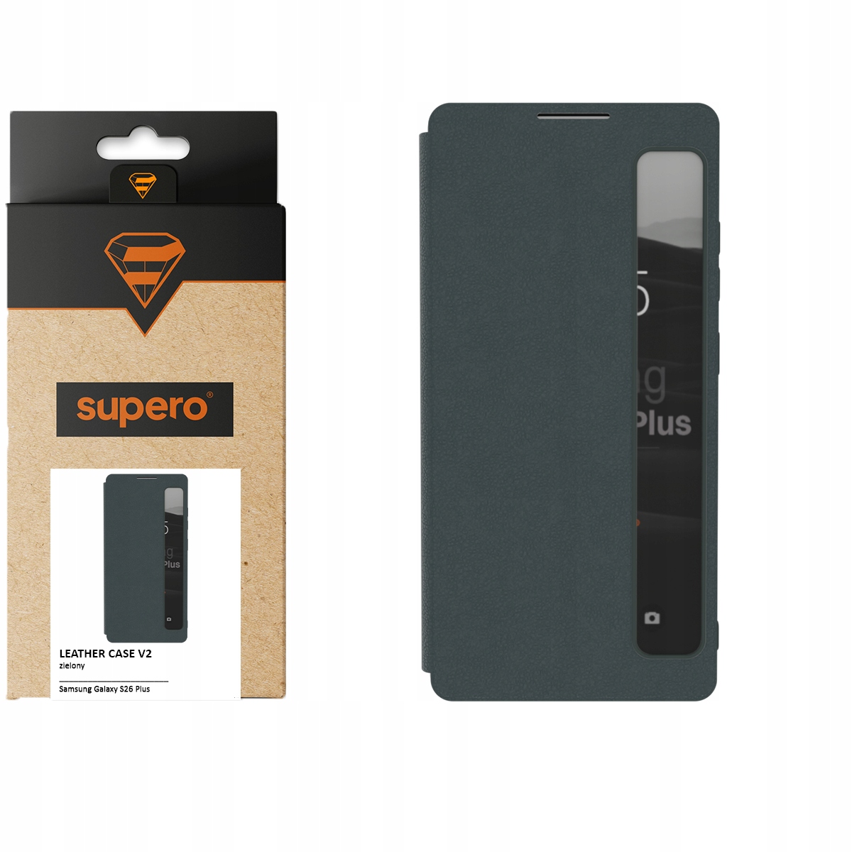 Etui z klapką Smart View do Samsung Galaxy S26+ Plus, skórzane, futerał