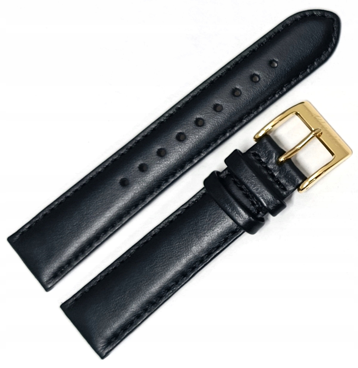Originální Černý Kožený Řemínek Na Hodinky Atlantic Seabase 20 mm Hladký