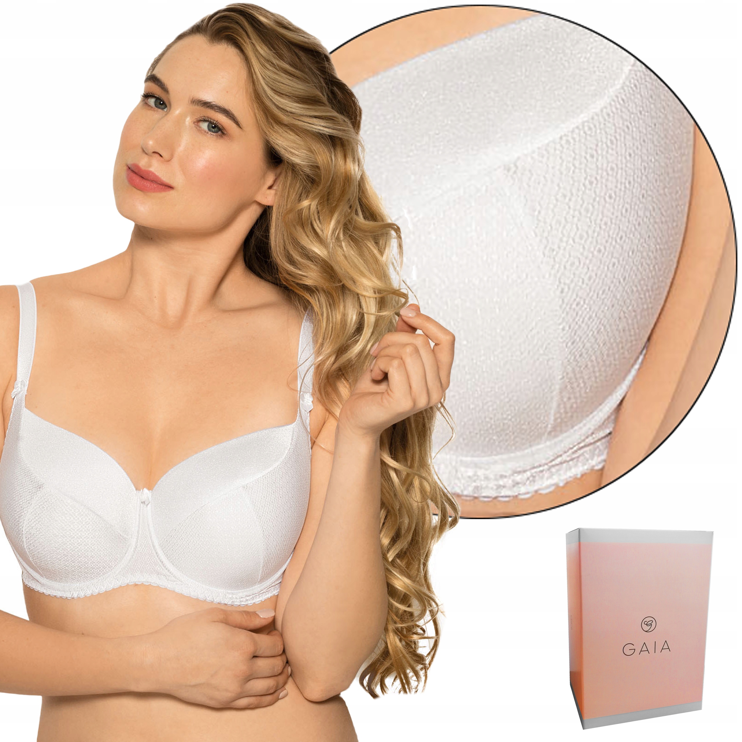 

biustonosz Gaia Kate 281 Full Cup biały , 90D