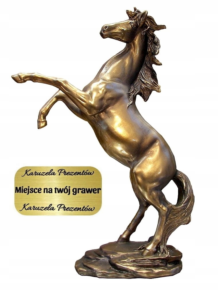 Kůň Hřebec Arabský V Postoji Dárek Jezdec Odměna Závody Hippika 30 cm