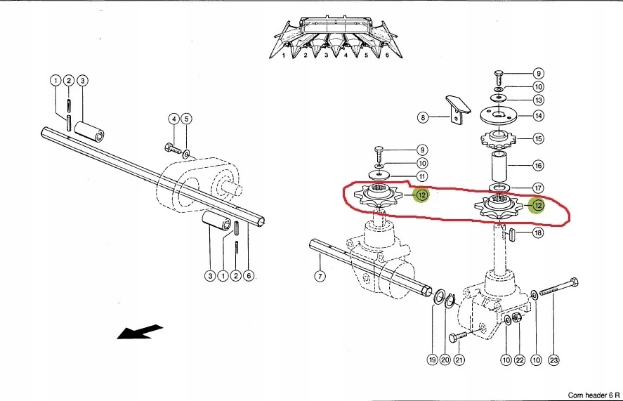 Zębatka łańcucha wciągającego z9/z24 Claas Jaguar Producent części AGV